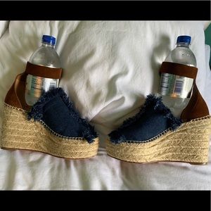 COPY - Chloe blue denim wedge sandal